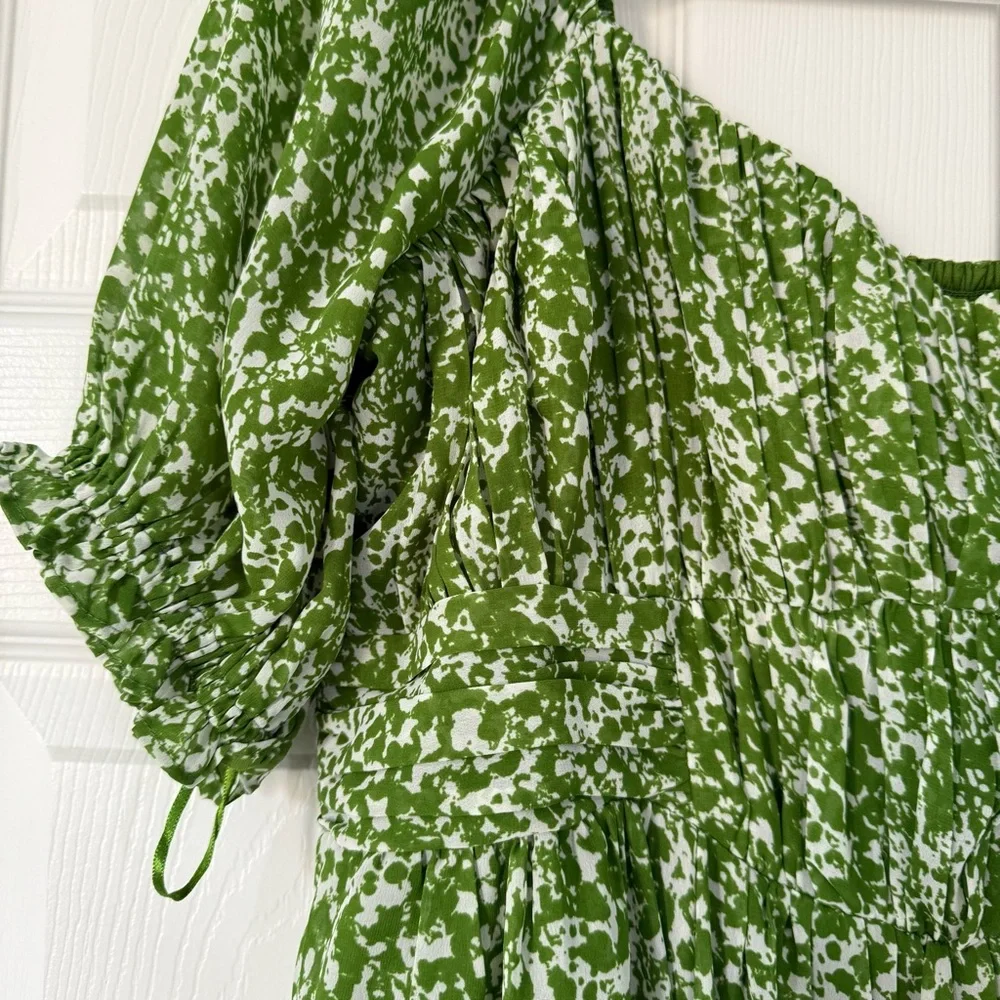 Abercrombie & Fitch Green Patterned Mini Dress - Picture 6 of 13